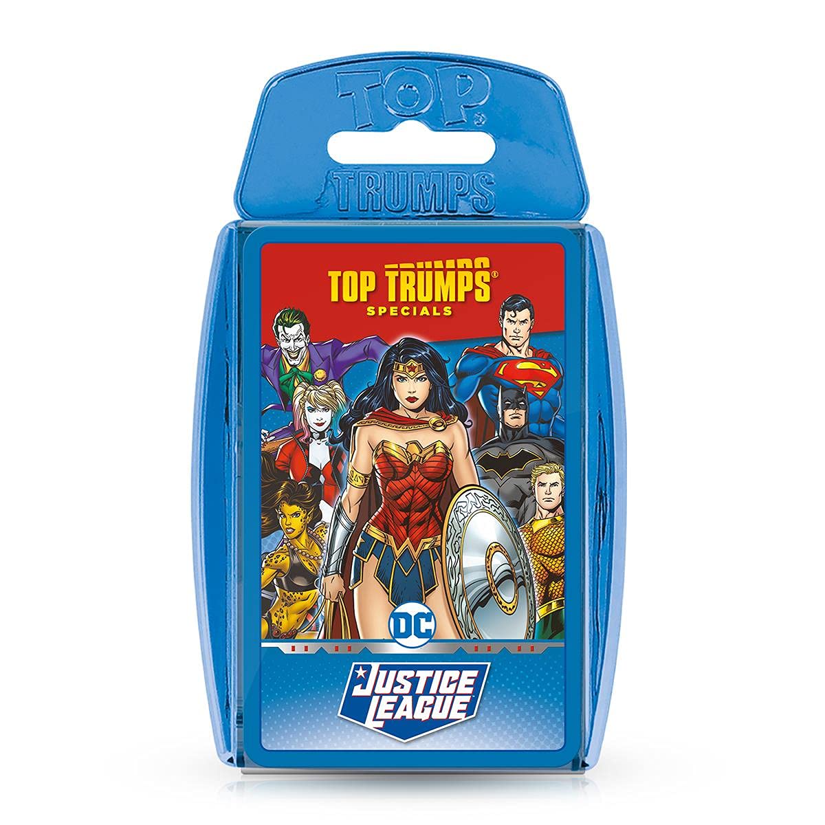 Top Trumps Justice League Specials Card Game, play with Superheroes and Villains including Batman, Superman, Wonder Woman, Joker, Poison Ivy and Catwoman, gift and toy for boys and girls aged 6 plus