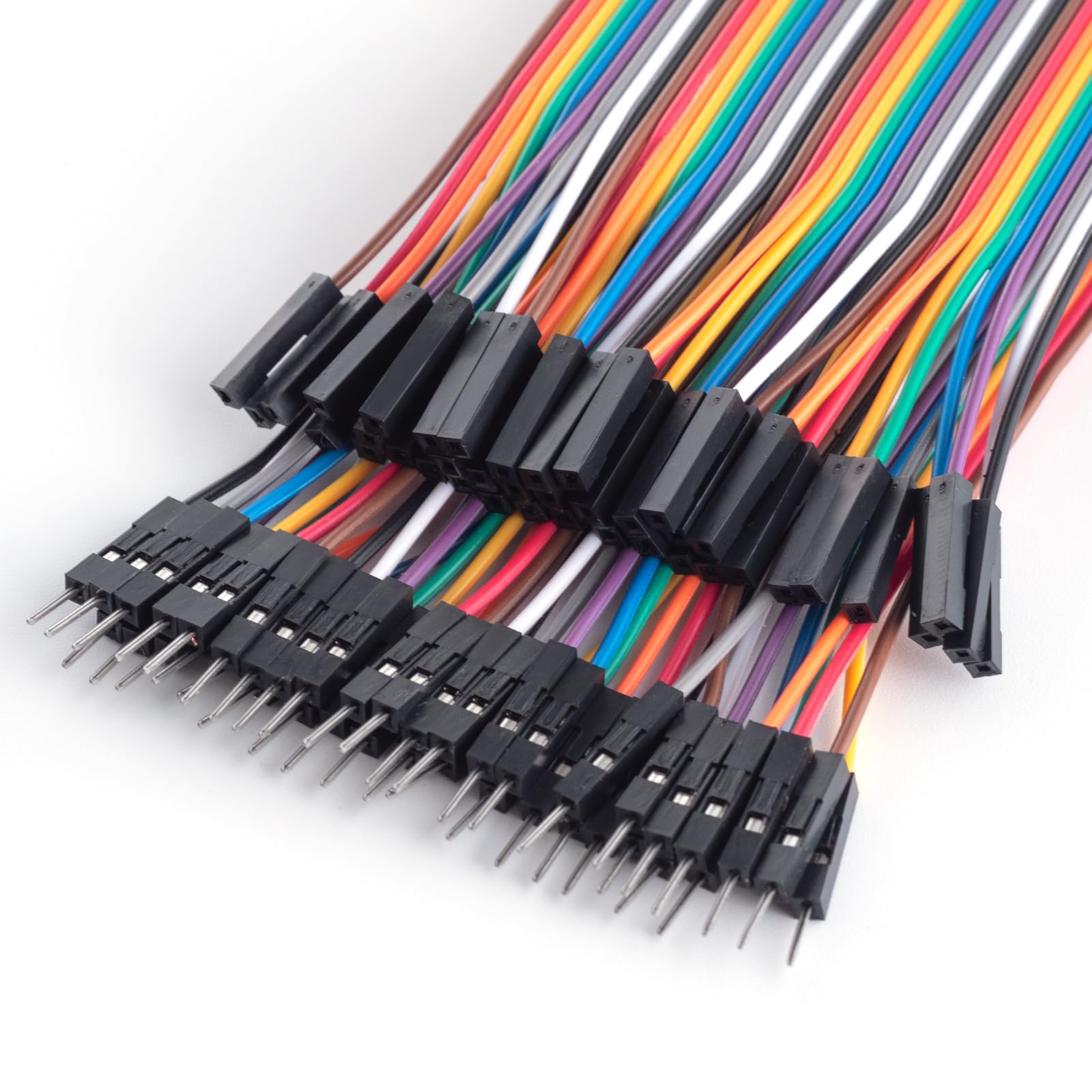 10cmand20cm 240pcs Breadboard Jumper Wires Cable Kit Male to Female, Male to Male, Female to Female Compatible with Arduino Projects and Raspberry Pi