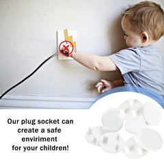 Wendergo Plug Socket Covers UK White Baby Safety Socket Covers Electrical Outlet Socket Protectors Socket Caps, Perfect for Children Safety at Home and School(8Pack)