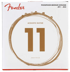 Fender 60CL .011 - .052 Phosphor Bronze Custom Light Acoustic Guitar Strings