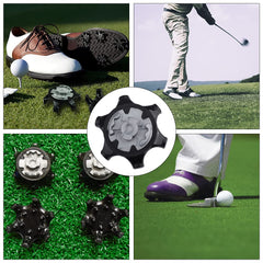 16 Pcs Replacement Bulk Cleats Golf Spikes Cleats Golf Shoe Cleats Tooth Spikes for Easy Install to Golf Shoes