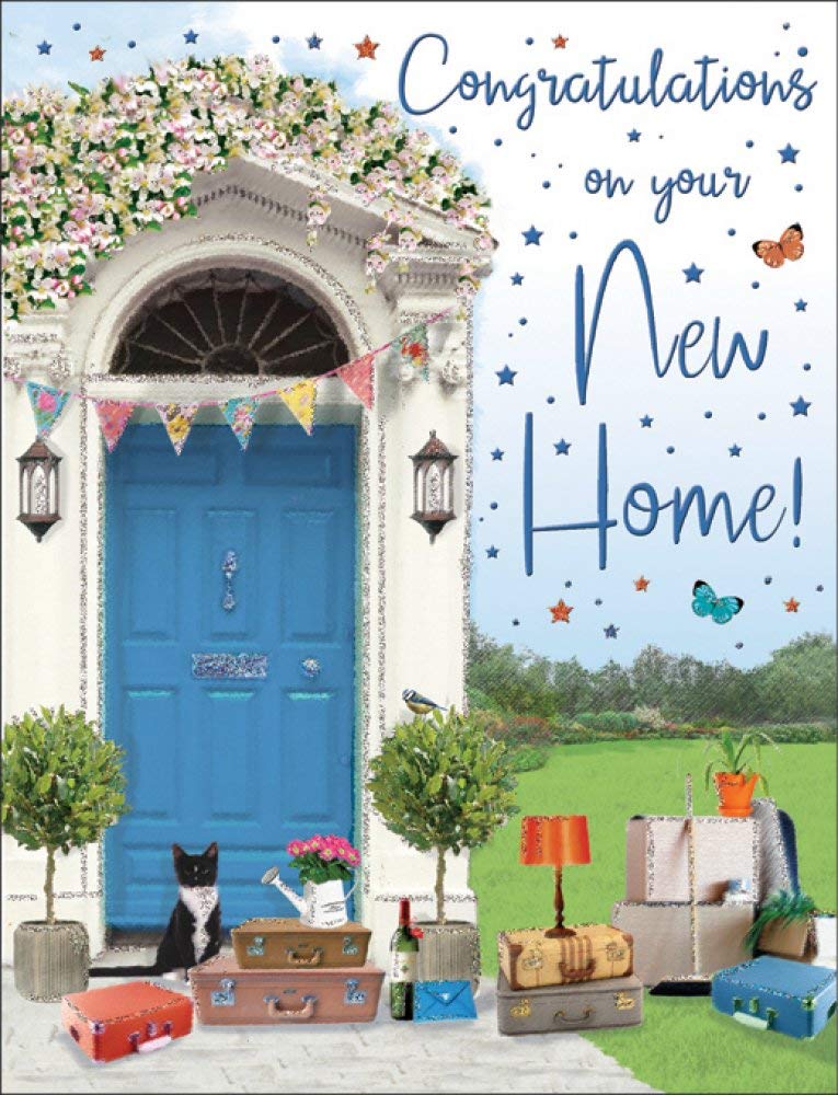 Piccadilly Greetings Regal Publishing Occasion Card New Home - White- 8 x 6 inches