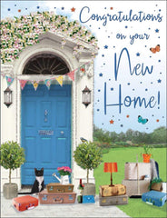 Piccadilly Greetings Regal Publishing Occasion Card New Home - White- 8 x 6 inches