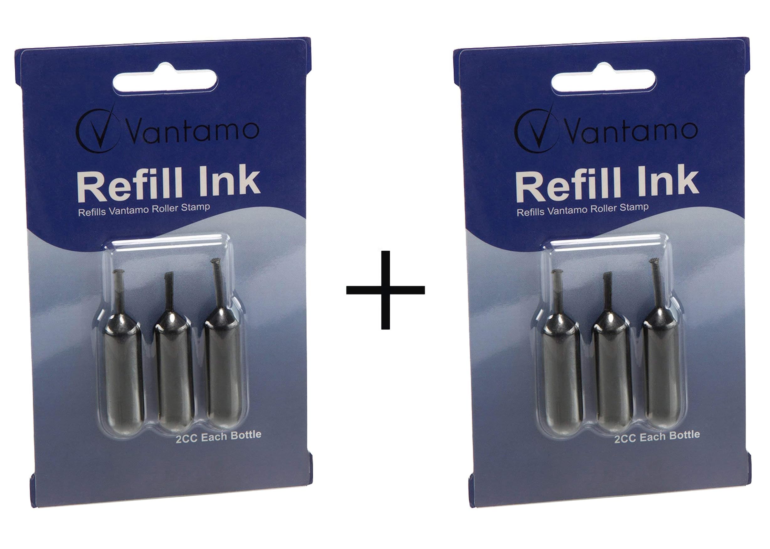 Vantamo Set of Two- 3-Pack Refills for Confidential Identity Theft Protection Roller Stamp Wide … (2 Refill Sets)