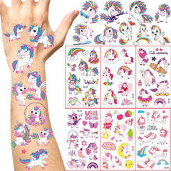 Unicorn Temporary Tattoos for Party Favors(8sheets) Birthday Party Supplies, Unicorn Favors Decoration