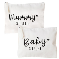 Baby Shower Gifts for Mum New Mum Gifts Mummy to be Gifts Cosmetic Bags Canvas Pouch Bags with Zipper