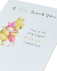 Disney Pooh Bear & Piglet A Big Thank You Greeting Card Cute Greetings Cards