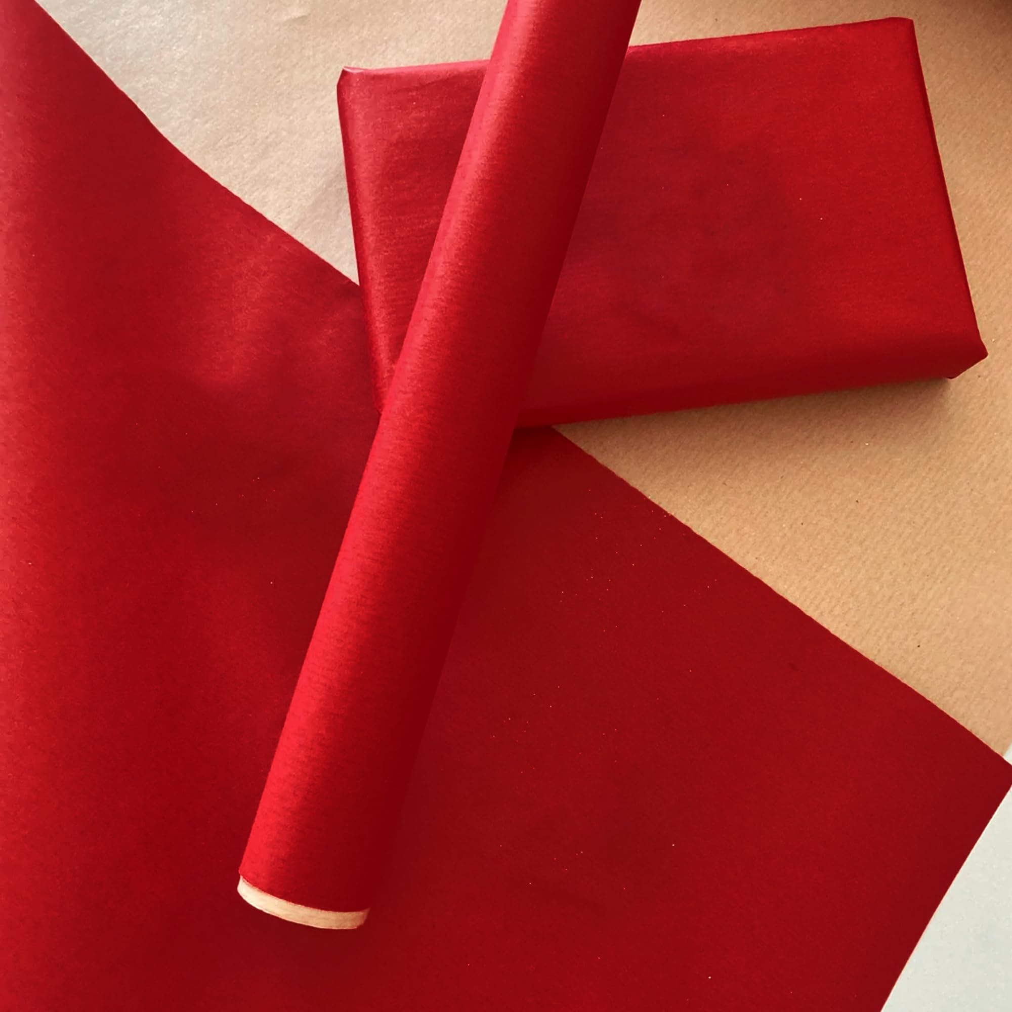 YUNJU 30 Sheets Red Tissue Paper, Valentine's Day Gift Wrap, Christmas Day Wrapping Paper, Large Size 20 X 30 inches Wrapping for Art Craft & Packing Decorative Sketch and Cutting Paper.