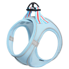 HEELE Dog Harness Small Dog Puppies Step-in Harness Soft Mesh Anti-Escape, Reflective Loop Harness Lightweight Comfortable for Training Walking Running, Blue, S