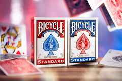 Bicycle® Standard index Playing Cards, 2 Decks, Red & Blue, Air Cushion Finish, Professional, Superb Handling & Durability for 14 years