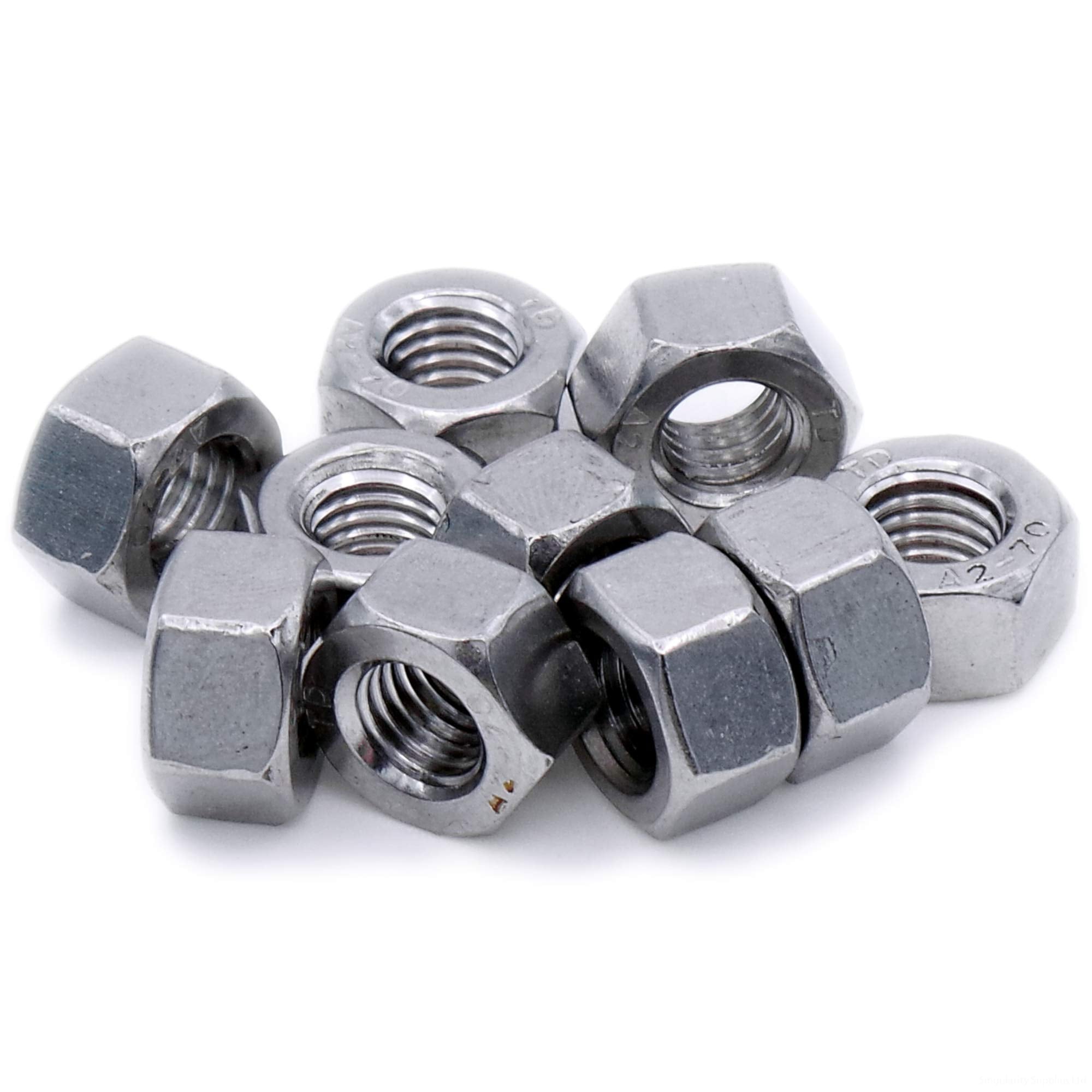 M8 (8mm) Hex Nut - Stainless Steel (A2) (Pack of 20)