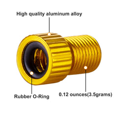 HZJD Presta Valve Adaptors, Convert Presta to Schrader Adapter for Bike, Inflate Tire Using Standard Pump or Air Compressor(10PCS)