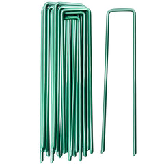 Garden Stakes Ground Staples Landscape Securing Anchor Pegs Gardening Pins Spikes for Lawn Farm Weed Barrier Grass Fabric 10 PCS