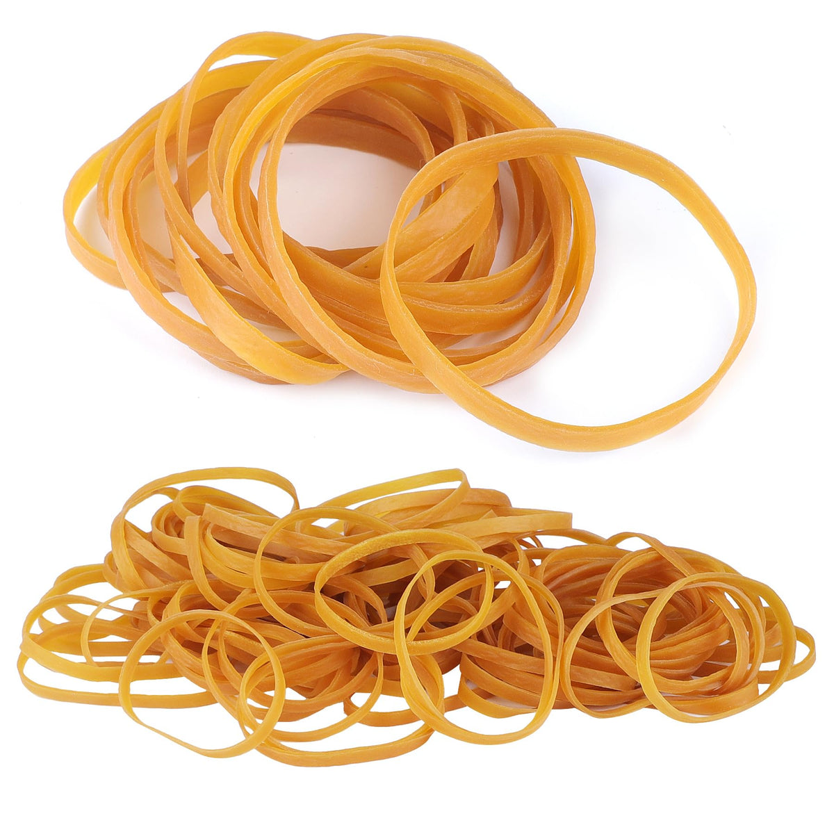 Elastic Bands Heavy Duty 100Pcs Thick rubber bands100x5mm Natural Strong Money Elastic Bands Wide Rubber Band Stationary Stretchable Bands for Home School Office Workshop Accessories,Yellow