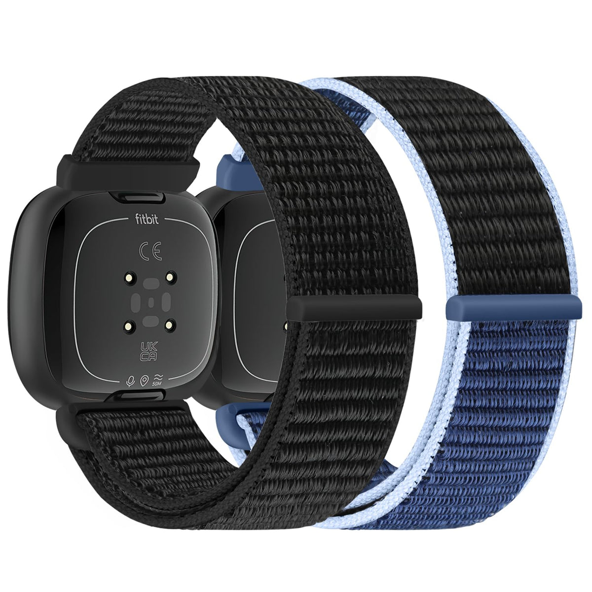 WNIPH Nylon Strap Compatible with Fitbit Versa 3/Fitbit Versa 4/Fitbit Sense 2/Fitbit Sense,Sport Loop Adjustable Replacement Wristband for Fitbit Versa 4/Versa 3/Sense 2/Sense for Women Men