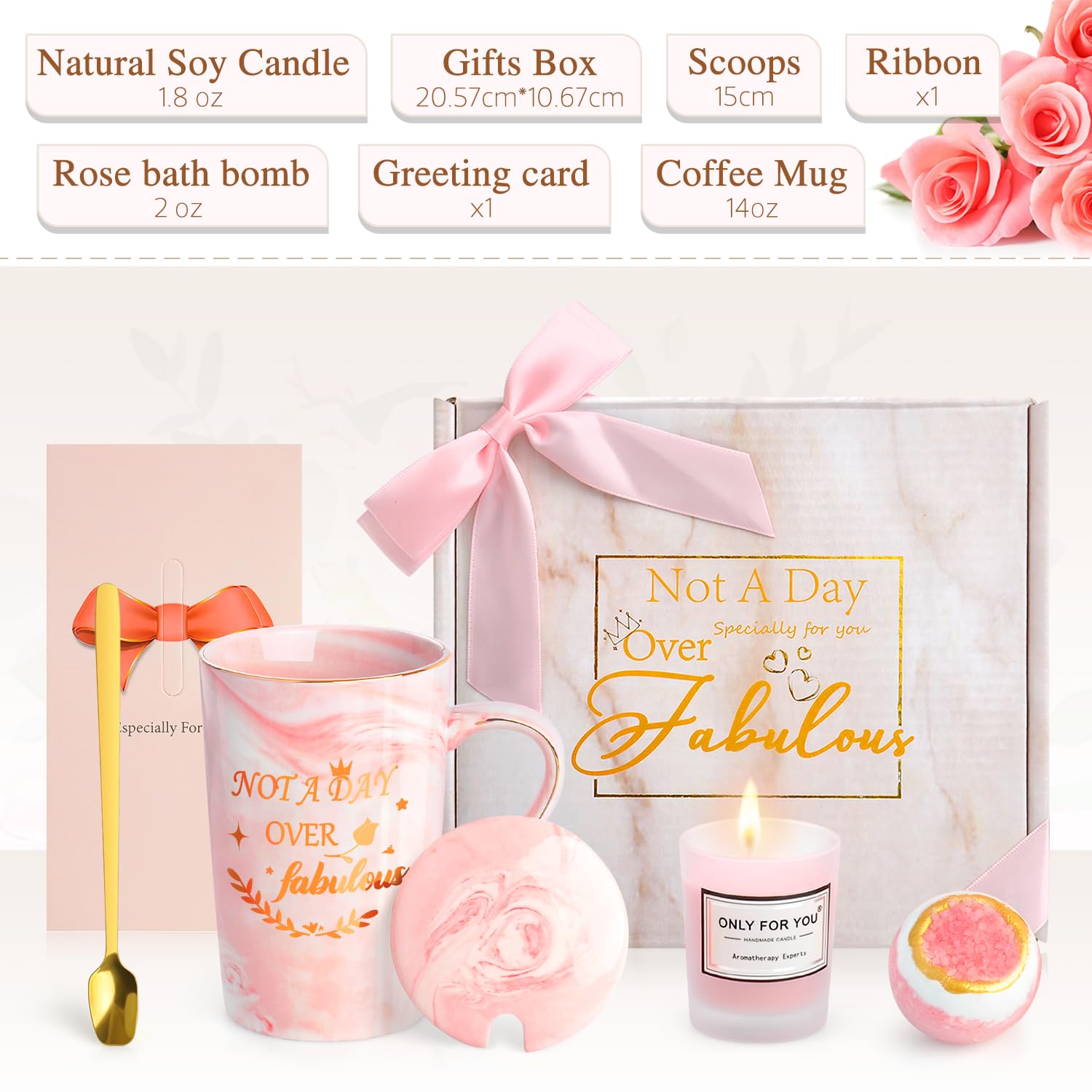 YiksunMY Birthday Gifts for Her, Gifts for Her, Christmas Gifts for Women, Friend,Sister, Presents for Women, Pamper Gifts for Women, Gifts Sets for Women Sale Coffee Cups