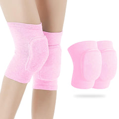 Volleyball Knee Pads, Dance Knee Pads, Soft Breathable Thick Sponge Youth Knee Pads for Men Women Knees Protective, Knee Pads for Dance Volleyball Workout etc Various Sports (M, Pink)