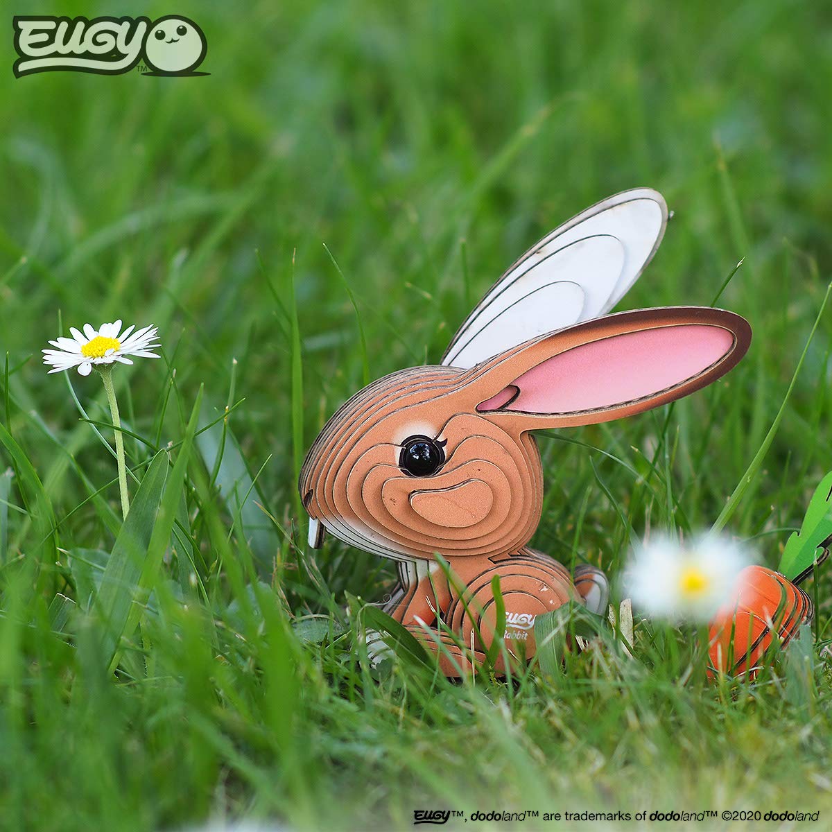 EUGY Eco-Friendly 3D Paper Puzzle (Rabbit)