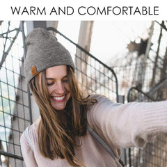 Beanie for Men, Comfortable Breathable Soft Beanie, Fashion Winter Hats for Women and Men, Gifts for Him/Her (Light Brown)