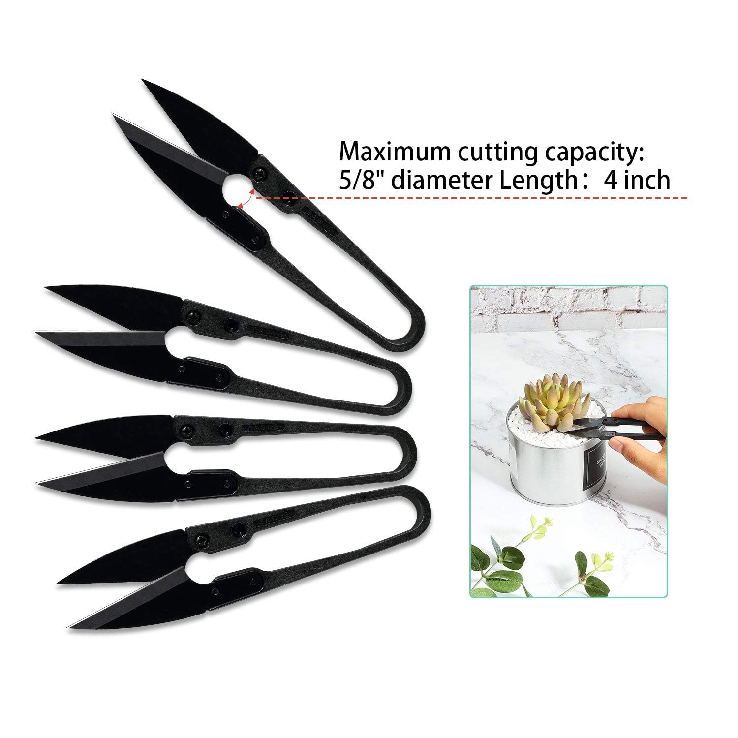 Pruning Scissors 1PCS, Small Pruner Shears, Bud Leaves Trimmer, Garden Shears for Plants, Gardening Clippers for Flower, Stainless Steel Bud and Bonsai Trimming Pruners Trimmers