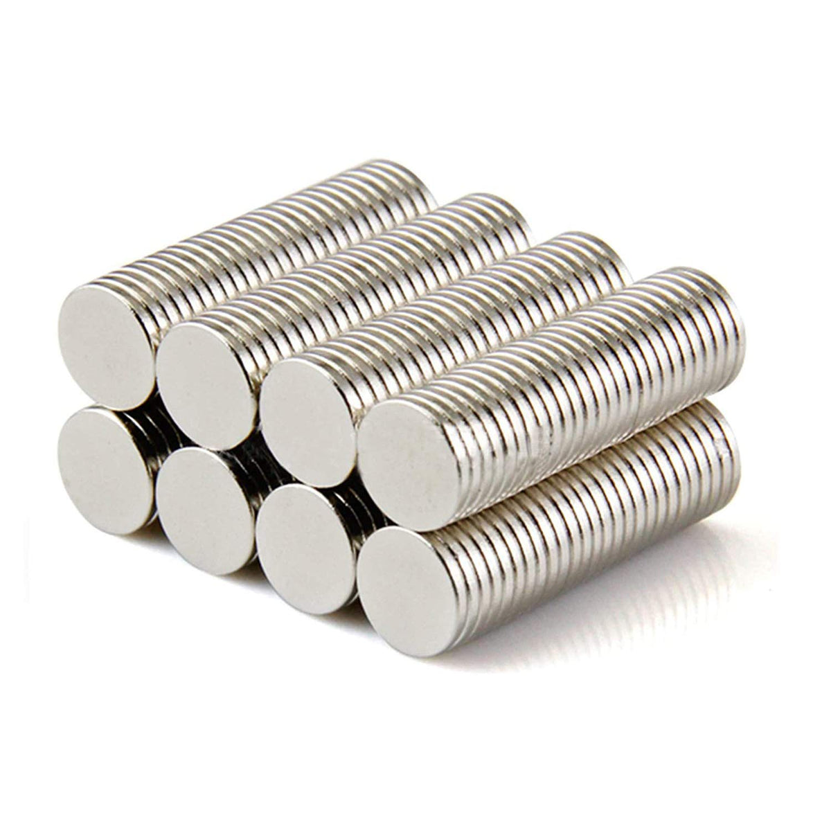 Yizhet 50 Pcs Neodymium Strong Magnets Cylinder Neodymium Magnet 8mm dia x 1mm thick for Arts, Crafts, Hobbies, Home and Office