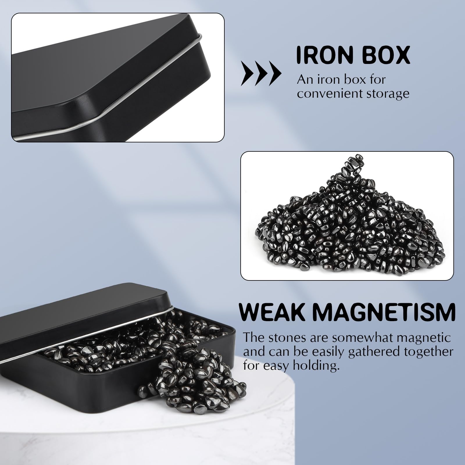 Wzone Crack Magnets Tiny Magnetic Stones 600g (Approximately 1000Pcs), Stress Relief Magnets, Stress Reduction & Creativity, Fidget ADHD Toy, Anti Stress Pastime Gift Idea