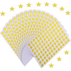 1920 Pcs 20 Sheets Gold Star Stickers, 1cm Self-adhesive Gold Stars, Reward Chart Stickers Mini Teacher Reward Stickers for Children Teachers Reward Chart Scrapbooking