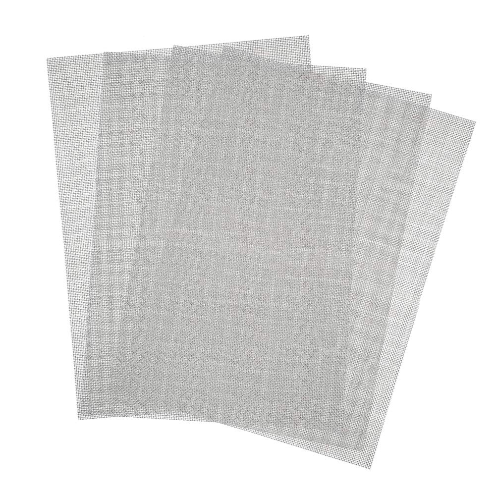 4 Pcs Stainless Steel Woven Wire Mesh Panels Metal Insect Mesh Sheet Pest Control Mesh Filter Sheet Drain Cover Mesh Fine Wire Mesh Rodent Proof Mesh Rodent Wire Mesh For Air Bricks A5 (150 X 210Mm)
