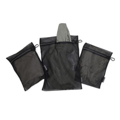 Brabantia - Washing Bags - Protective Mesh Laundry Bag - for your Delicates - Easy to Use Zipper - Special Pull-Tab Cover - Laundry Essentials - Set of 3 in 2 Sizes - Black - 33 x 25 cm / 45 x 33 cm