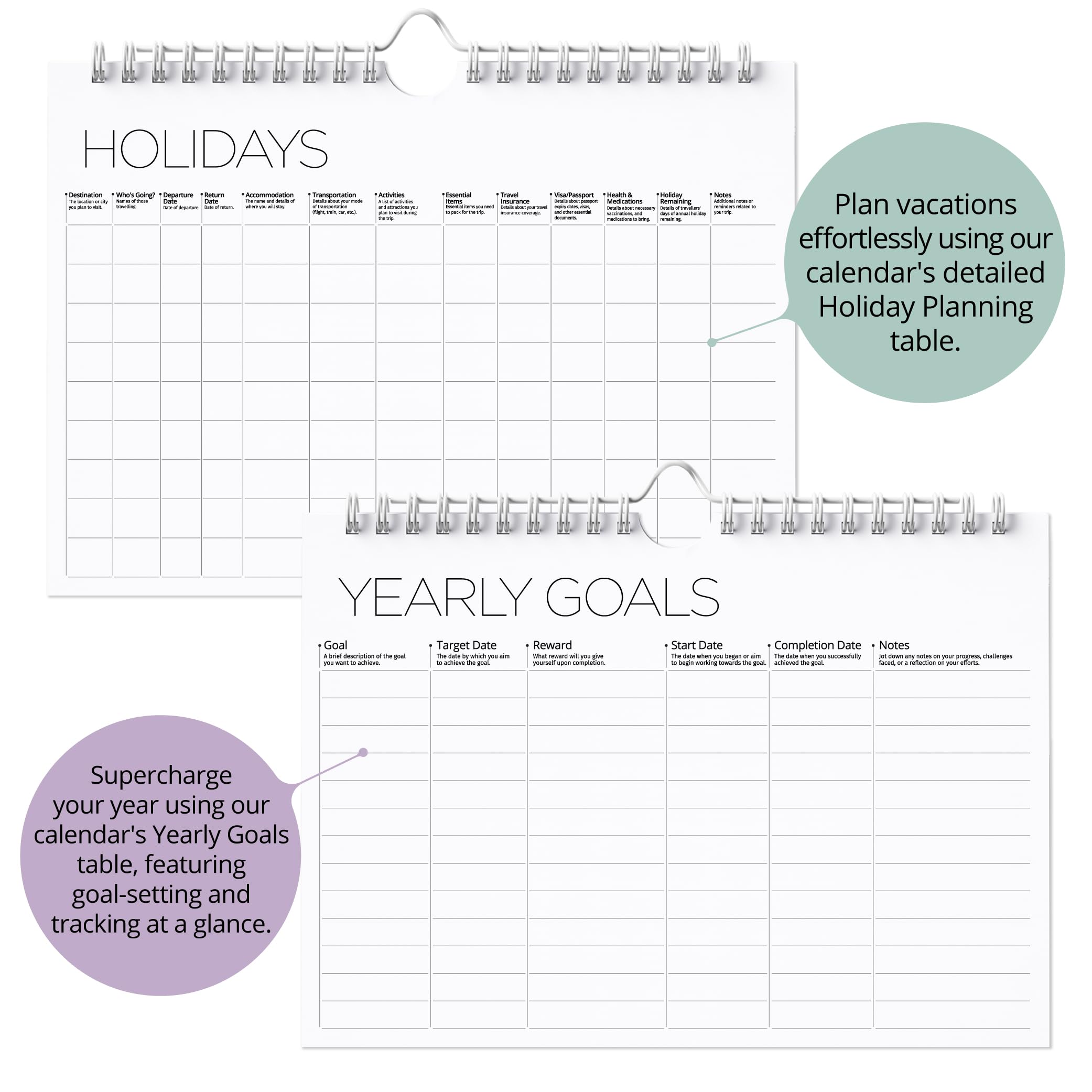 Wall Calendar 2024/25-18 Month Planner July 2024-Dec 2025 - A4 Landscape Wall Planner 2024-2025, Full Year Family Calendar 2024 2025 - Wall Calendar 2024-2025 - Home, Office 18 Month Diary 2024-2025