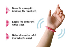 Pestects Mosquito Repellent Bracelet 10 Pack, Deet-Free Natural Anti Bug Wristbands for Adults & Kids, Lasts Up to 300 Hours, Waterproof (Mosquito Repellent Band)