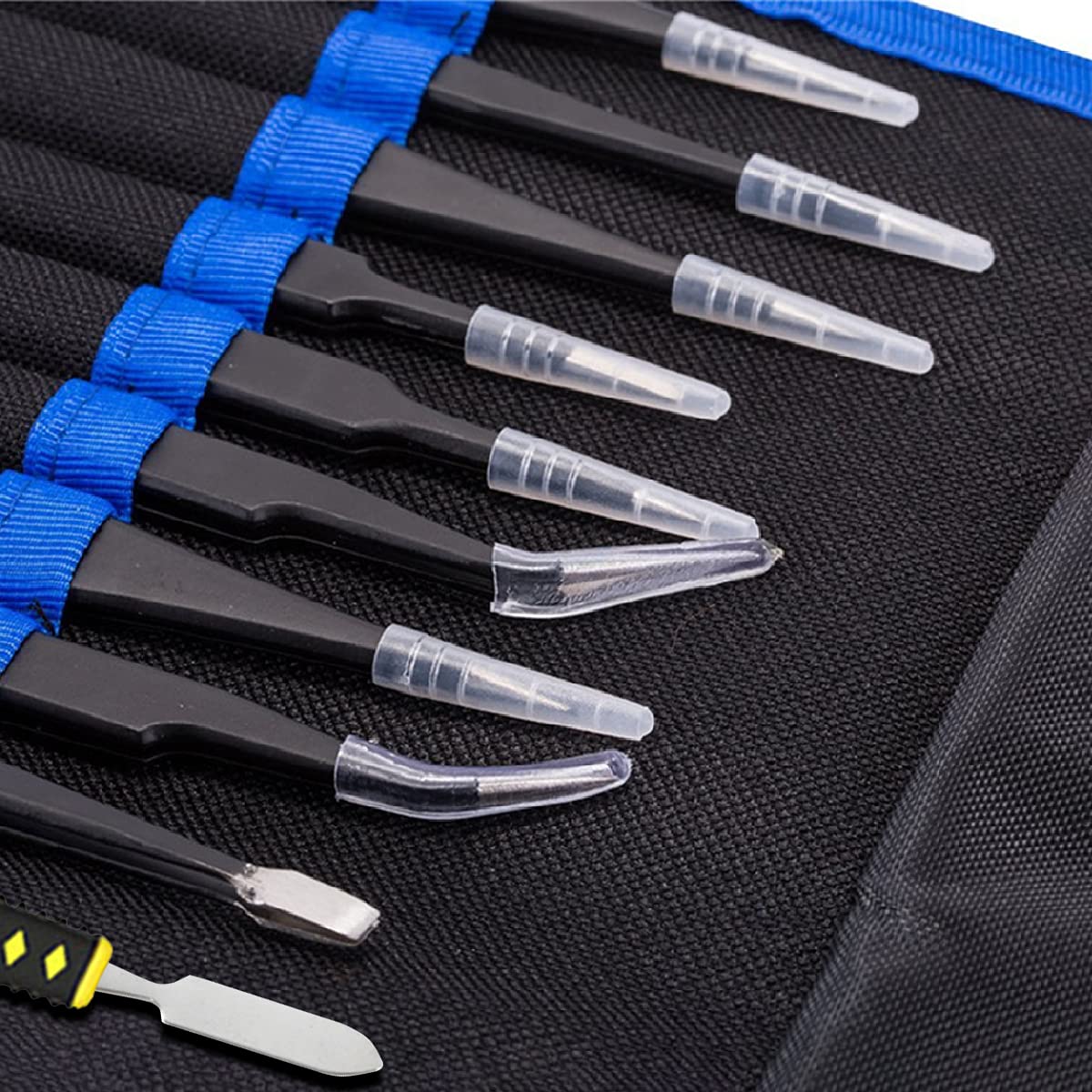 Precision ESD Tweezers Set, Anti-Static Stainless Steel Tweezers Set Kit Perfect for Electronics, Craft, Jewellery, Soldering, Laboratory Work and Detailed Work 10pcs