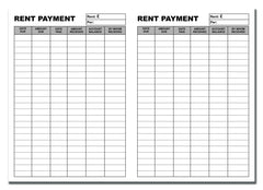 Cherry Tenants Rent Book - Assured Tenancy & Assured Shorthold Tenancy - Weekly/Monthly A5 16pages