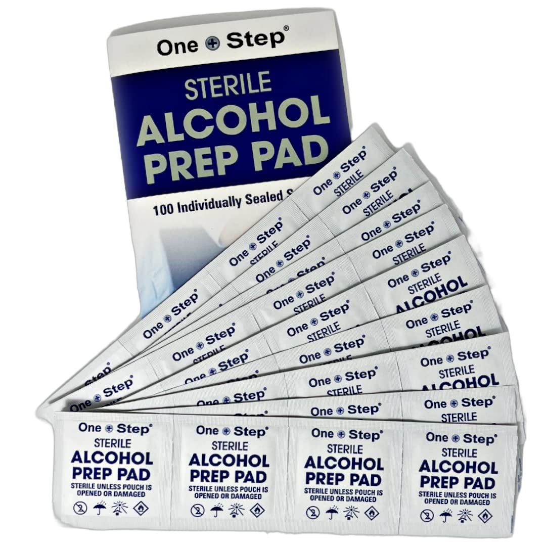 70% Isopropyl Alcohol Pads – 100 Individually Wrapped Wipes