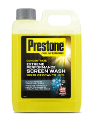 Prestone Screenwash Concentrate 2.5L, Screen Wash For Cars - Winter, High Performance Cleaning With Streak Free Formula, Extreme Performance Super Concentrated Screenwash, Reduce Plastic, 2.5 Litre