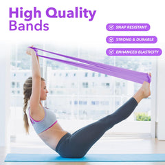 Beenax Resistance Band For Men & Women - Exercise Band to Build Muscle, Flexibility, Strength for Pilates, Yoga, Rehab, Stretching, Fitness, Gym, Physio, Strength Training and Workout