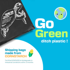 Compostable Mailing Bags,Biodegradable Mailing Bags,Eco Friendly Mailers 10 x 14 inches (25.5 x 35.5 cm)  10PK