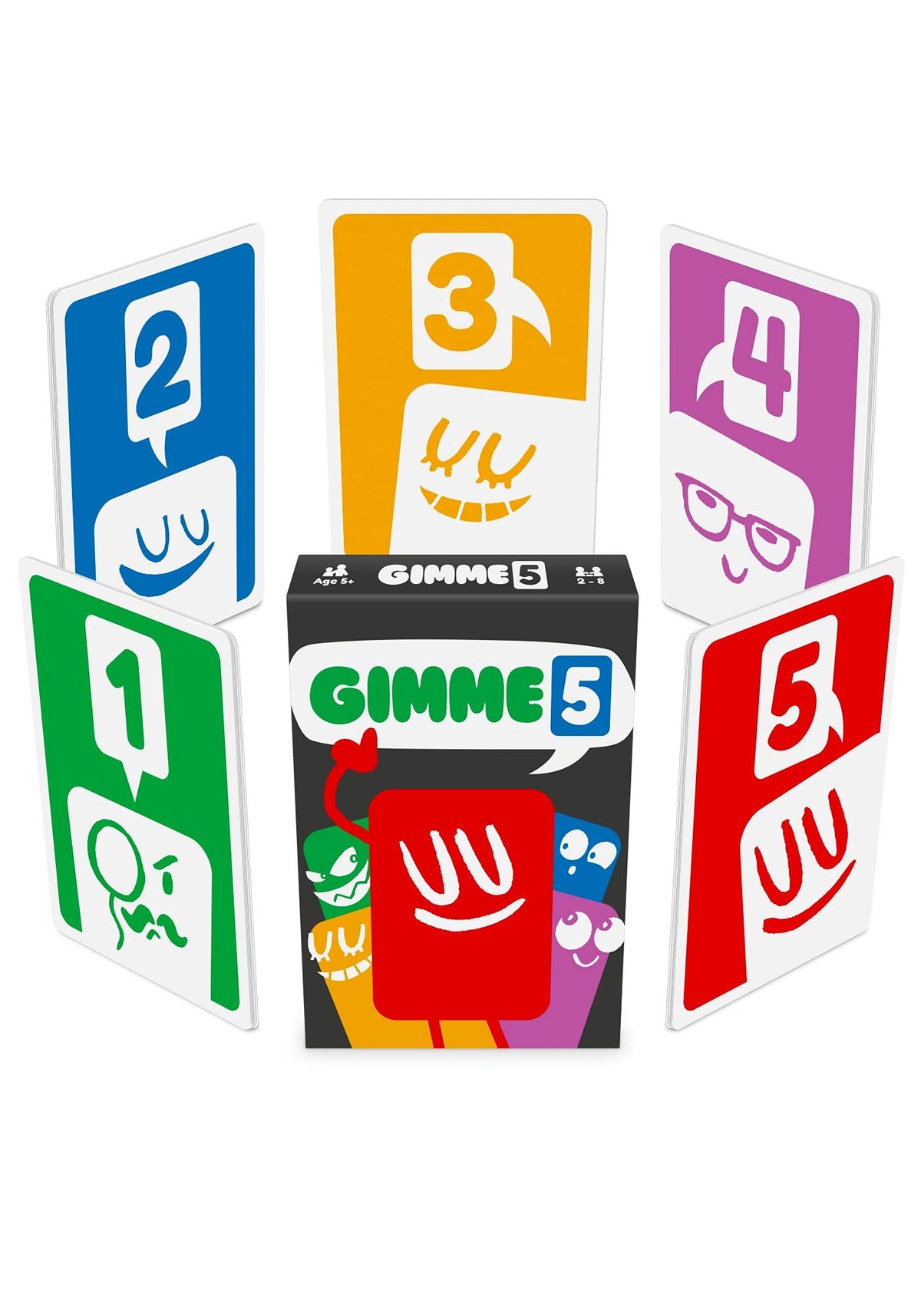 100 PICS GIMME 5, The Count Yourself Lucky Card Game. Perfect card game for young kids and children, Age 4and, rules as simple as snap, anyone can win