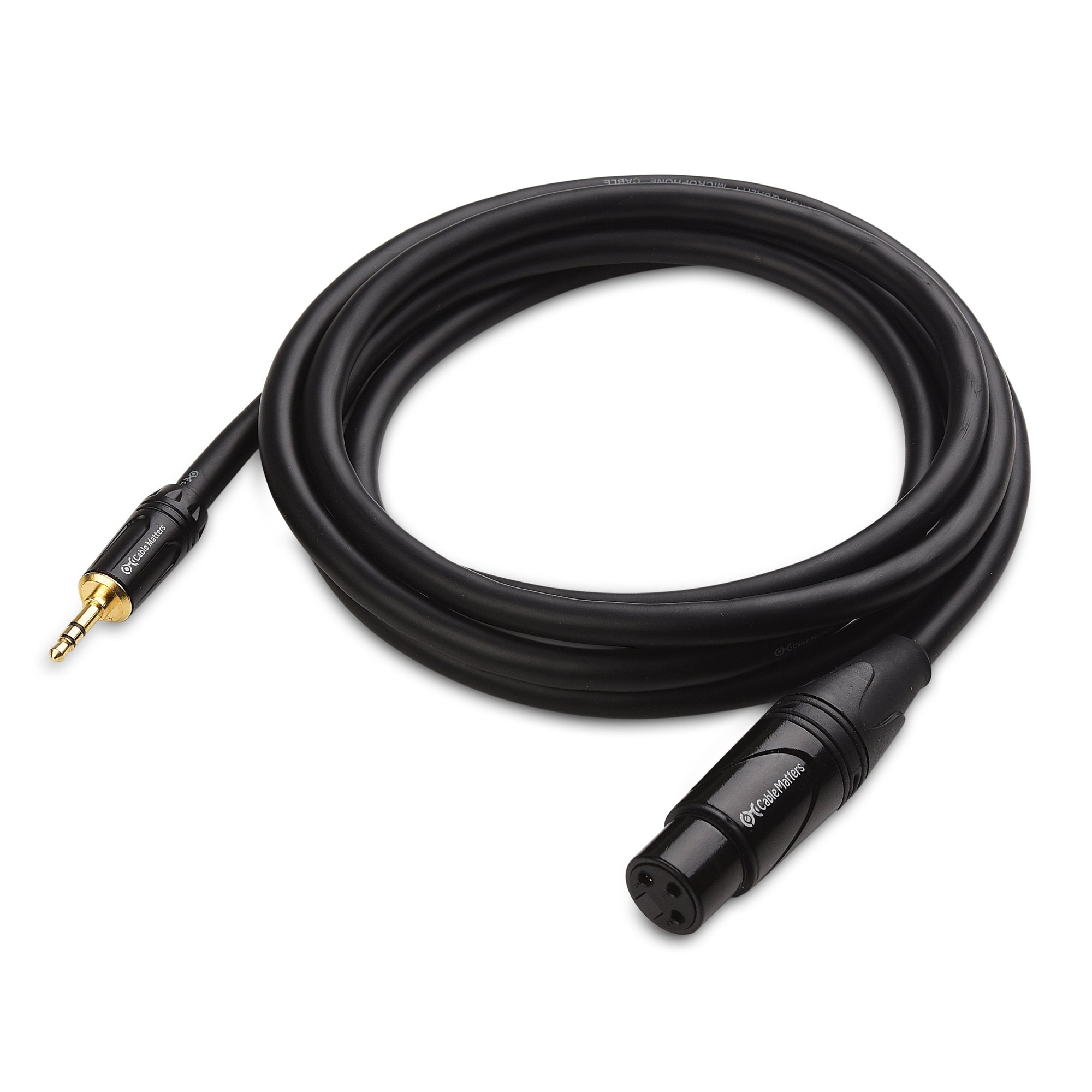 Cable Matters (1/8 Inch Unbalanced 3.5mm to XLR Cable 1.8 m Male to Female (XLR to 3.5mm Cable, XLR to 3.5mm jack, XLR to 1/8 Cable, 3.5mm to XLR Cable)