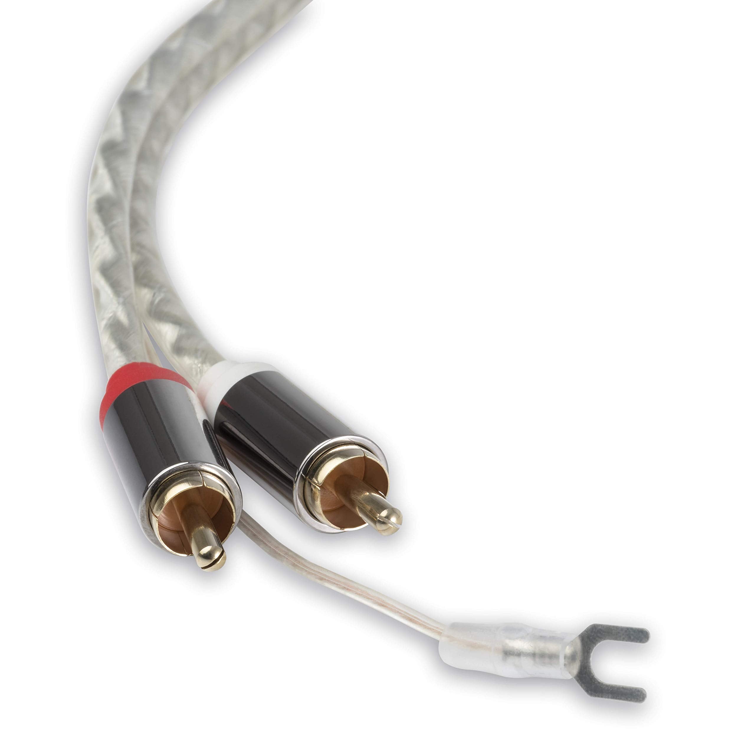 Pro-Ject Connect it RCA E, Semi-balanced phono interconnect cable with earth leads, 123cm