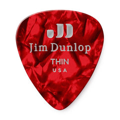 Jim Dunlop 483P09TH Guitar Pick Player Pack - Red Pearl (Pack of 12)