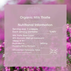 INNOPURE Organic Milk Thistle Capsules - Premium Quality, High Strength 1 Capsule Provides 3800mg - Soil Association & Vegan Society Certified - 80% Silymarin (60 Capsules) UK Made