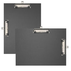 Exacompta - Ref. 18271E - 1 Coated paper double clip clipboard - Size 23x32cm for A4 - Black