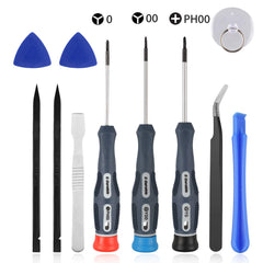 EEEKit Screwdriver Kit for Nintendo Switch, 11 PCS Full Repair Tool Set with Tri Wing Cross Magnetic Nut Screwdriver Opening Pry Tool Compatible for Switch Console Joy Con Controller 3DS Wii/Wii U