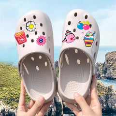 Jatidne Shoe Decoration Charms for Croc Charms, DIY Shoe Accessories PVC Cartoon (Cute-30pcs)