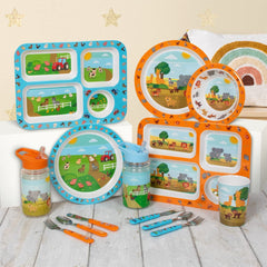 Lesser & Pavey Little Stars Compartment Tray   Farm Design   1 Piece   Multicoloured   ‎33 cm x 23 cm x 2 cm