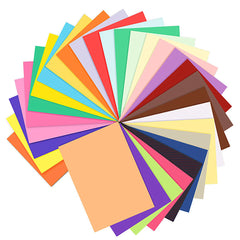 JXFSSY Coloured Card - 30 Assorted Colours, A4 Coloured Card 85 Sheet Pack 230gm, More Fun Crafting and Decorating, Sketch and Cutting Paper, 30 Assorted Colours Coloured Card