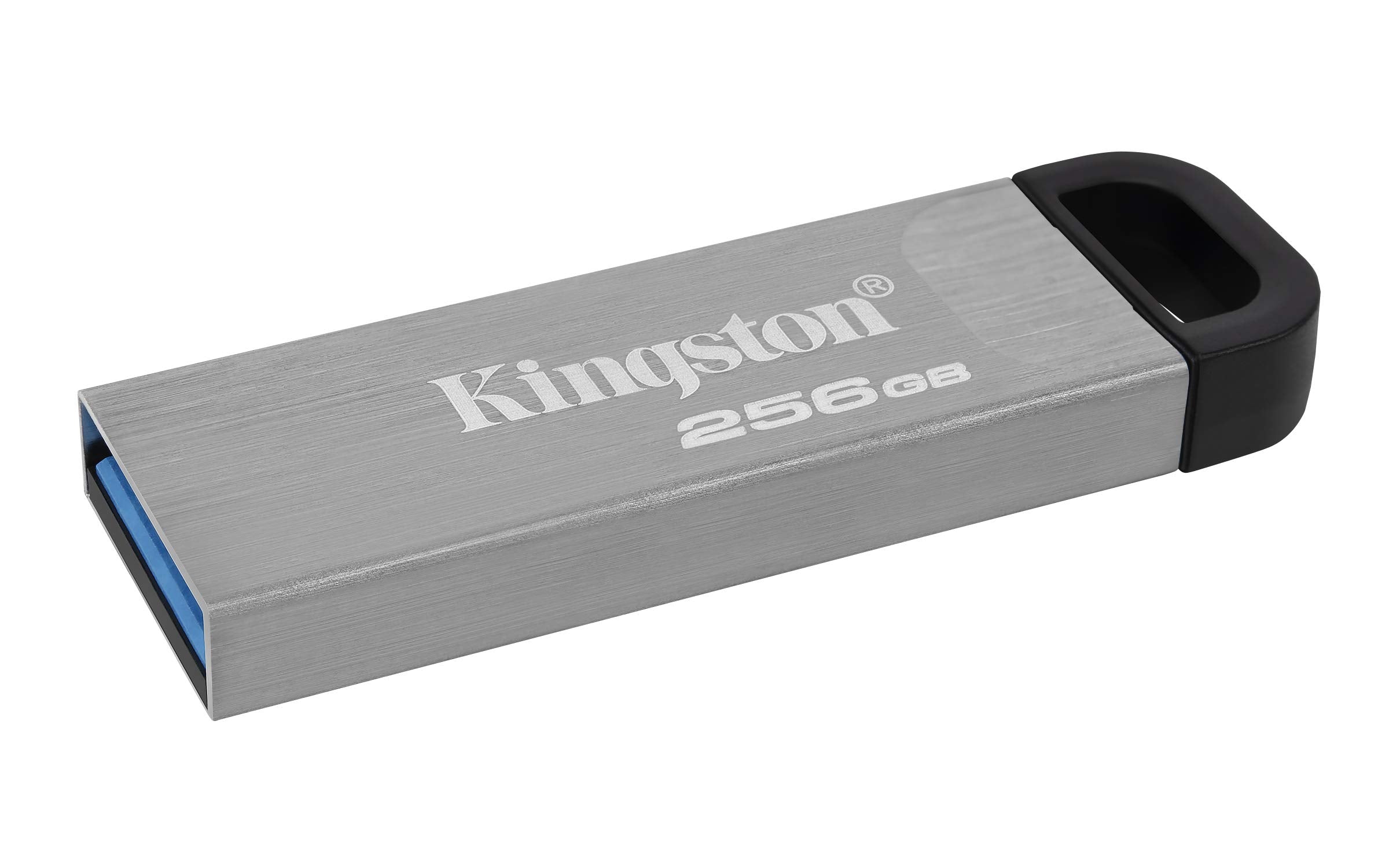 Kingston DataTraveler Kyson USB 3.2 Gen 1 Flash Drive 256GB - Stylish Capless Metal Case