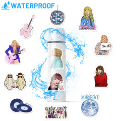 100PCS Music Stickers, Popular Albums Folk-lore Stickers for Fans Gift, Waterproof Vinyl Decals for Laptop Suitcase Water Bottle Guitar Skateboard (100Pcs)