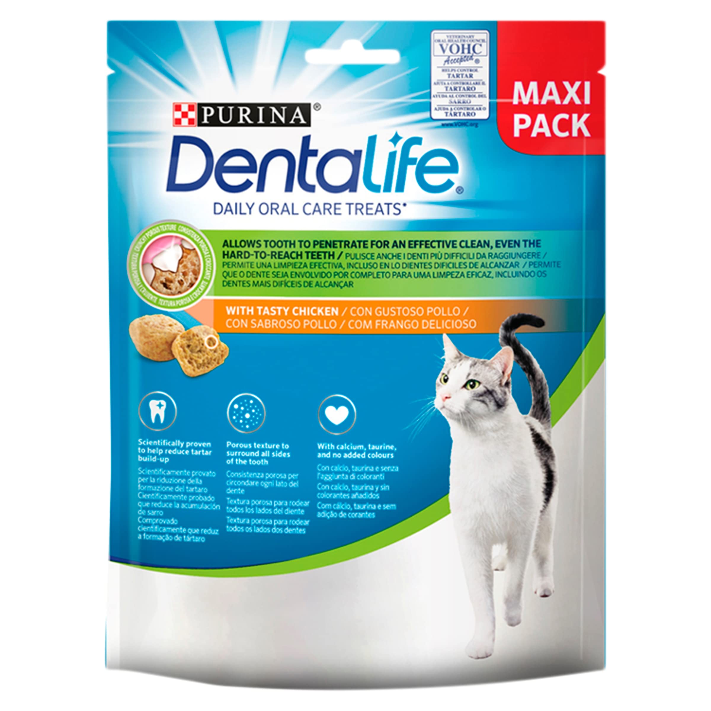 DENTALIFE Cat Dental Treats Chicken 140g, Pack of 5